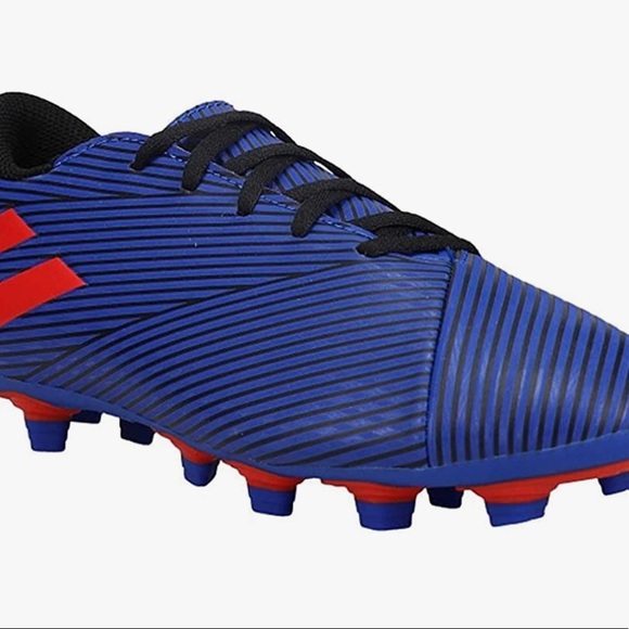 adidas Nemeziz Messi 19.4, men soccer cleats, size 13, red and blue , new - Picture 5 of 12